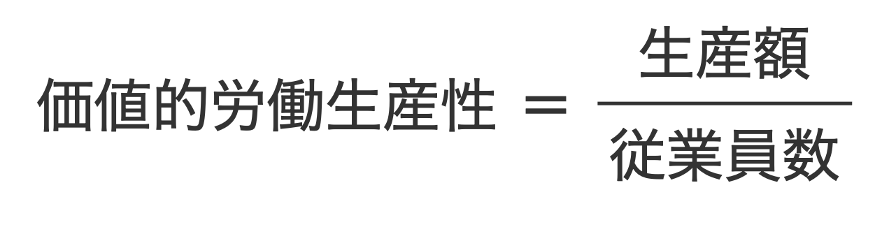 価値的労働生産性の計算式