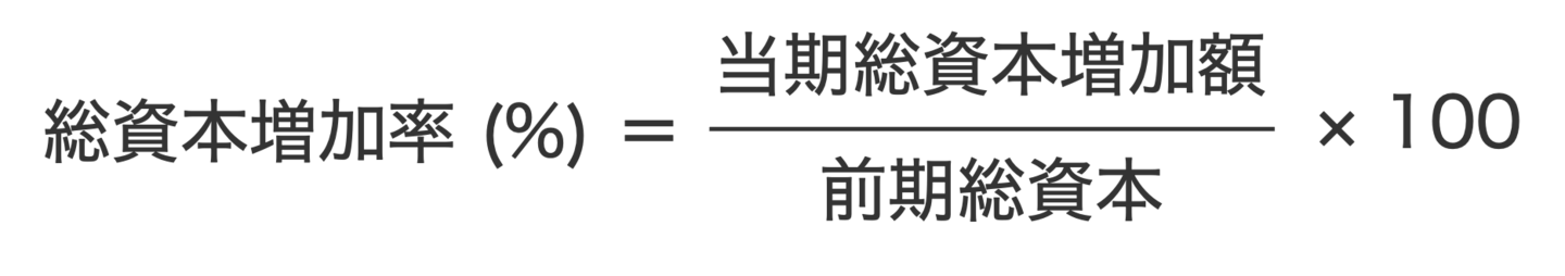 総資本増加率の計算式