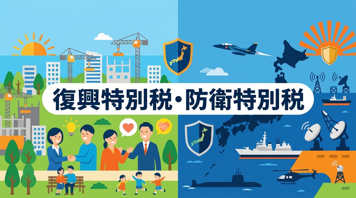 復興特別税・防衛特別税のバナー